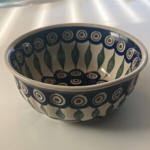 beautiful polish pottery soup/ cereal/ dip/ salad bowl